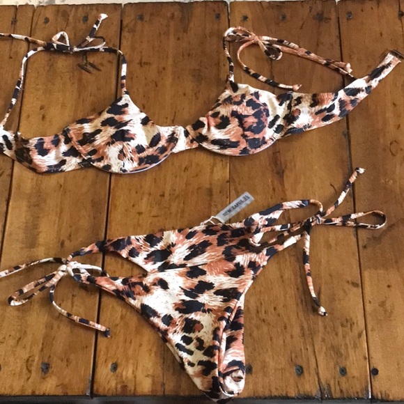NWT Zaful leopard bikini size medium - Picture 1 of 1